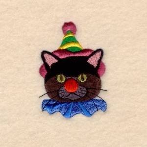 Picture of Clown Cat Machine Embroidery Design