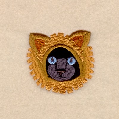 Lion Cat Machine Embroidery Design