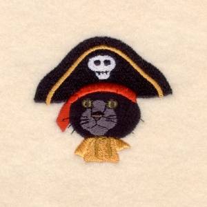 Picture of Pirate Cat Machine Embroidery Design
