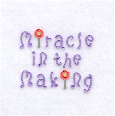 Miracle in the Making Machine Embroidery Design