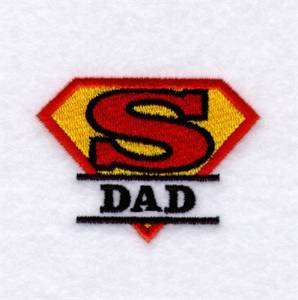 Picture of Super Dad #2 Machine Embroidery Design
