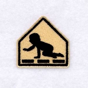Picture of Baby Crossing Machine Embroidery Design