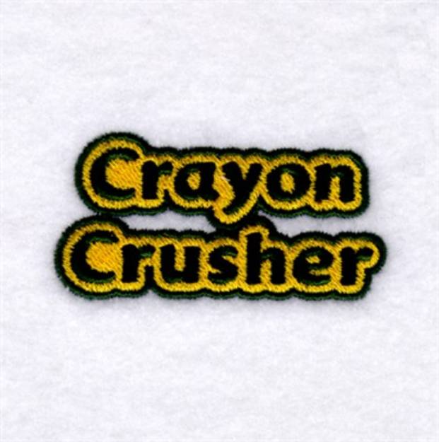Picture of Crayon Crusher Machine Embroidery Design