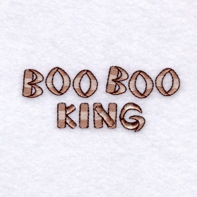 Boo Boo King Machine Embroidery Design