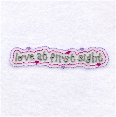 Love at First Sight Machine Embroidery Design