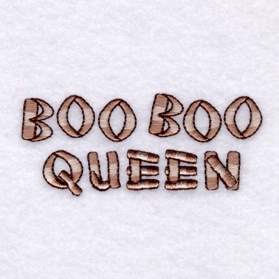 Boo Boo Queen Machine Embroidery Design