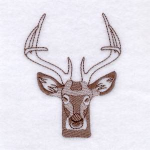 Picture of Deer Toile Machine Embroidery Design