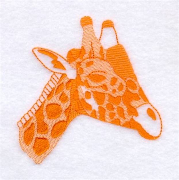 Picture of Giraffe Toile Machine Embroidery Design