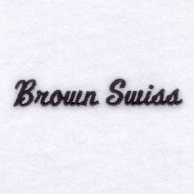 Picture of Brown Swiss Machine Embroidery Design