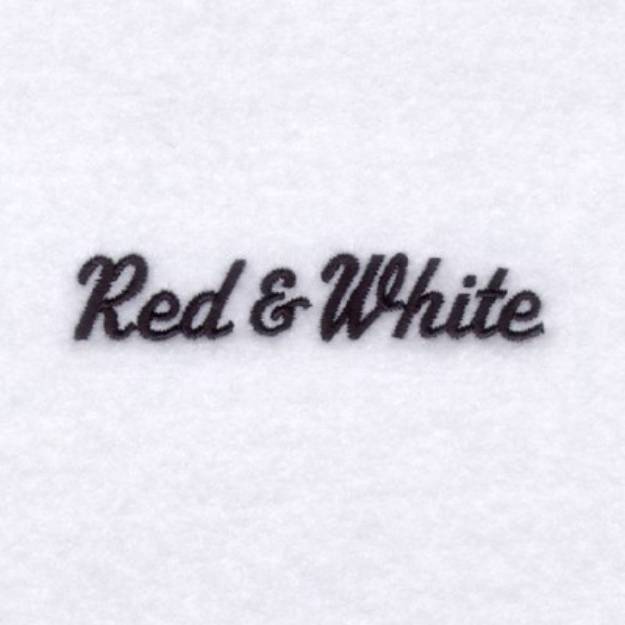 Picture of Red & White Machine Embroidery Design