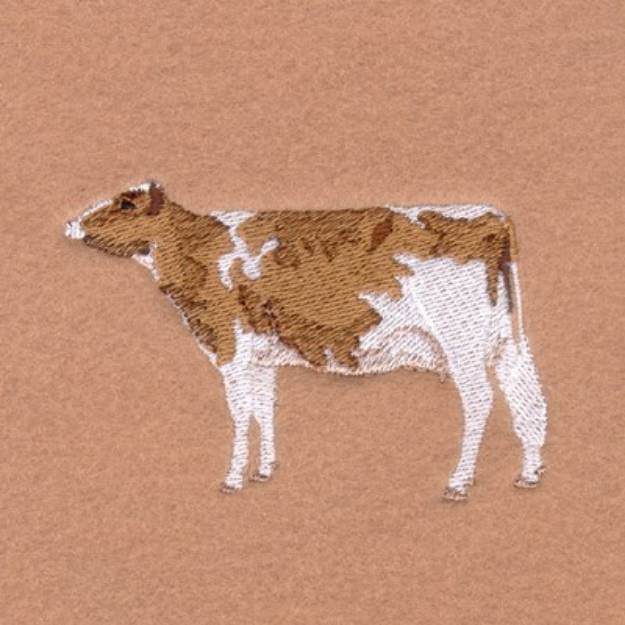 Picture of Red & White Cow Machine Embroidery Design