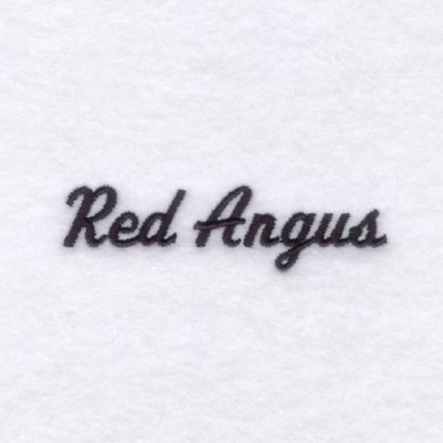 Picture of Red Angus Machine Embroidery Design
