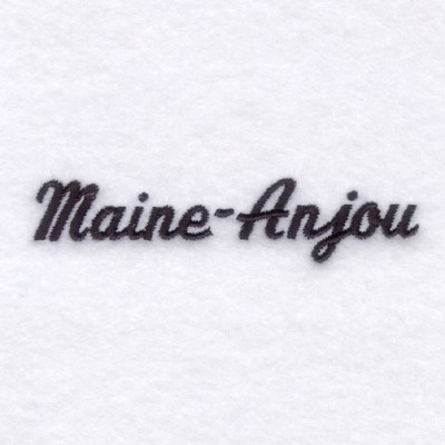 Maine-Anjou Machine Embroidery Design