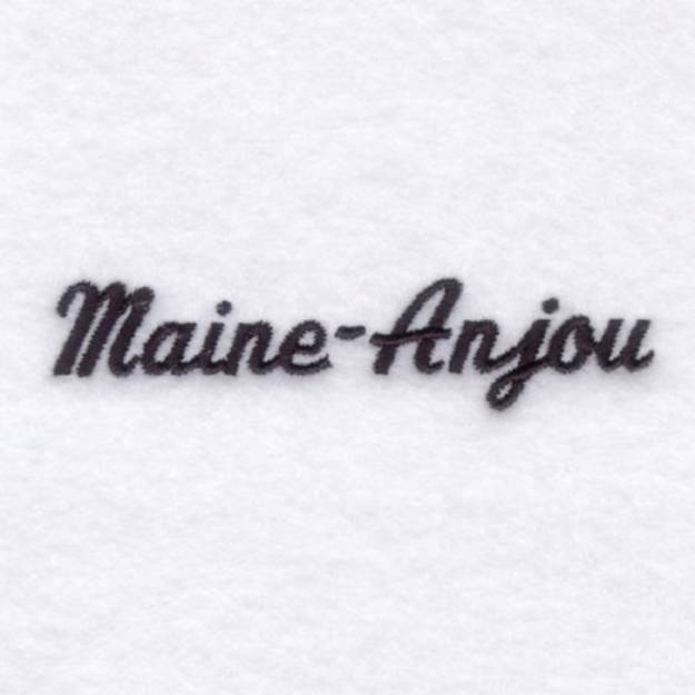 Picture of Maine-Anjou Machine Embroidery Design