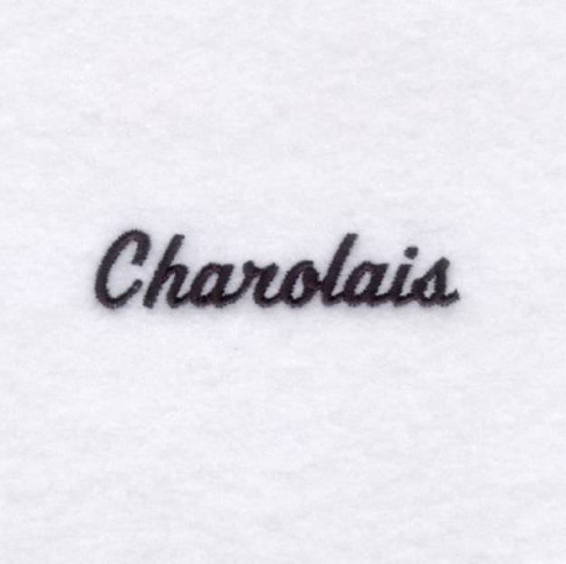 Picture of Charolais Machine Embroidery Design
