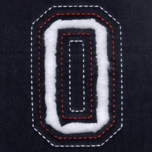Picture of 0 - Cutout Numbers Machine Embroidery Design