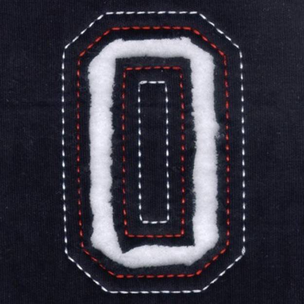 Picture of 0 - Cutout Numbers Machine Embroidery Design