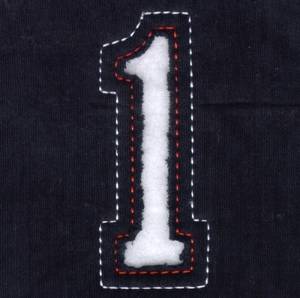 Picture of 1 - Cutout Numbers Machine Embroidery Design