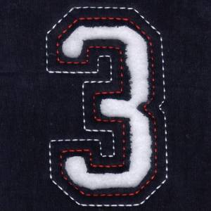 Picture of 3 - Cutout Numbers Machine Embroidery Design