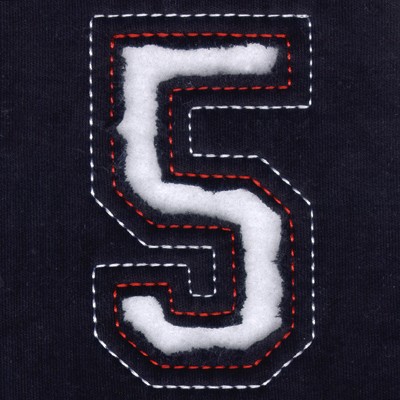 5 - Cutout Numbers Machine Embroidery Design