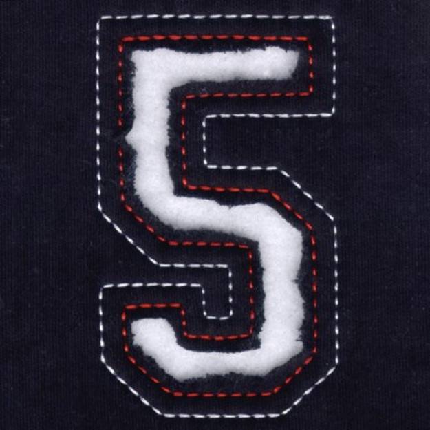 Picture of 5 - Cutout Numbers Machine Embroidery Design