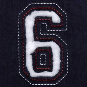 Picture of 6 - Cutout Numbers Machine Embroidery Design