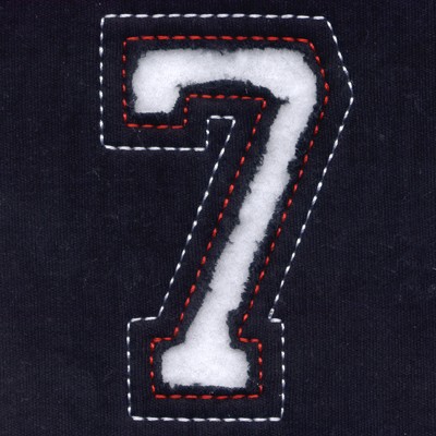 7 - Cutout Numbers Machine Embroidery Design