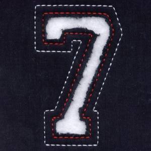 Picture of 7 - Cutout Numbers Machine Embroidery Design