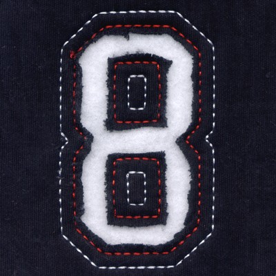 8 - Cutout Numbers Machine Embroidery Design