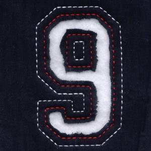 Picture of 9 - Cutout Numbers Machine Embroidery Design