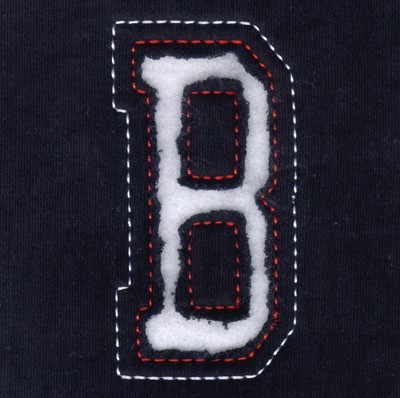 B - Cutout Letters Machine Embroidery Design