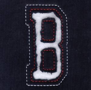 Picture of B - Cutout Letters Machine Embroidery Design