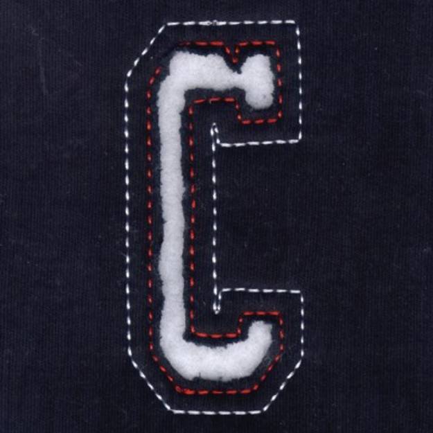 Picture of C  - Cutout Letters Machine Embroidery Design