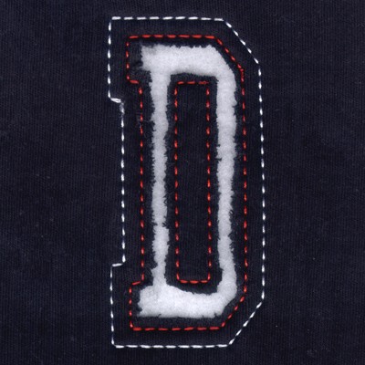 D - Cutout Letters Machine Embroidery Design