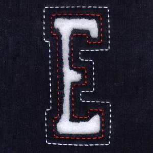 Picture of E - Cutout Letters Machine Embroidery Design