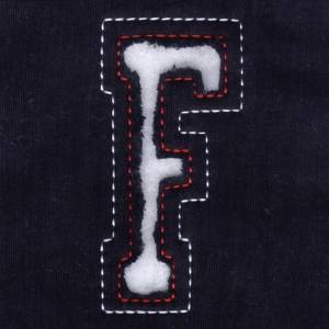 Picture of F - Cutout Letters Machine Embroidery Design