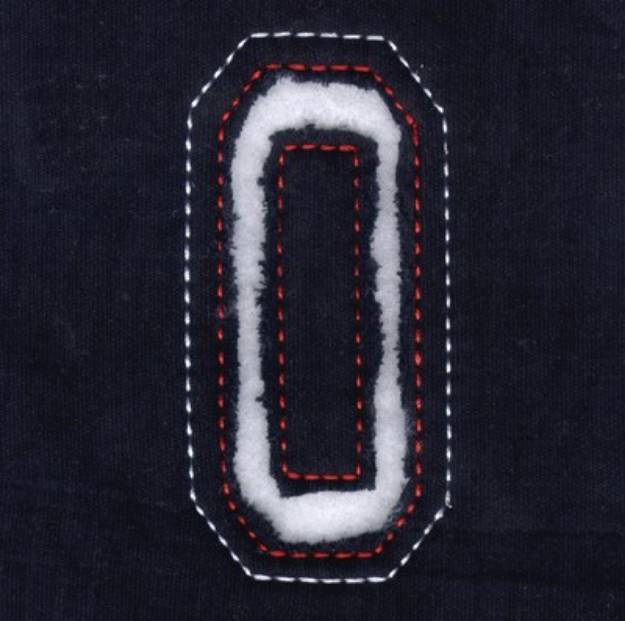 Picture of O - Cutout Letters Machine Embroidery Design