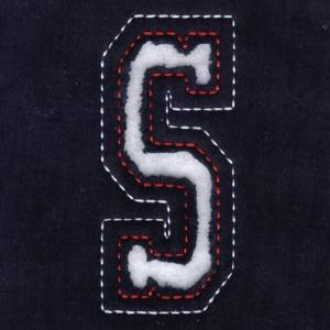 Picture of S - Cutout Letters Machine Embroidery Design