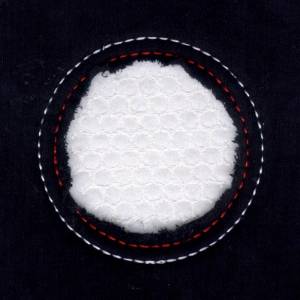 Picture of Golf Ball Cutout Machine Embroidery Design
