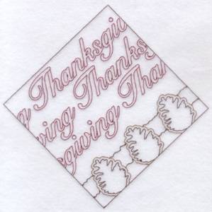 Picture of Thanksgiving Diamond Machine Embroidery Design