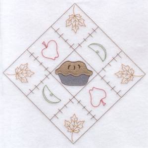 Picture of Pie Diamond Machine Embroidery Design