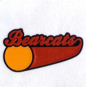 Picture of Bearcat 3 Color Applique Machine Embroidery Design