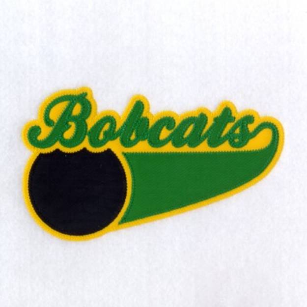 Picture of Bobcats 3 Color Applique Machine Embroidery Design