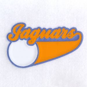 Picture of Jaguars 3 Color Applique Machine Embroidery Design