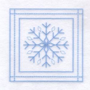 Picture of 2 - Snowflake Quilt Square 6" Machine Embroidery Design