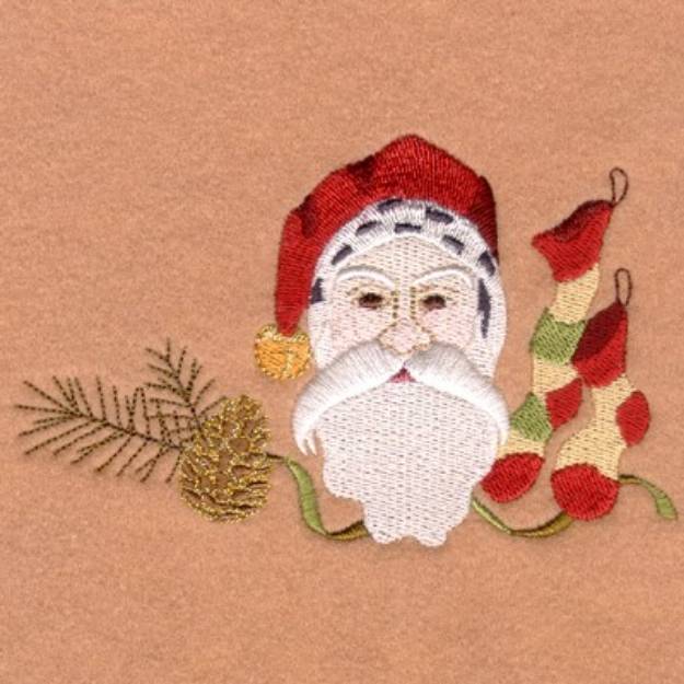 Picture of Stocking Santa Machine Embroidery Design