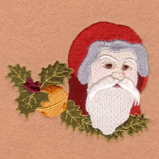 Picture of Jingle Bell Santa Machine Embroidery Design