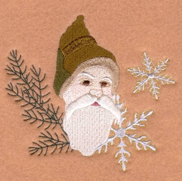 Picture of Snowflake Santa Machine Embroidery Design