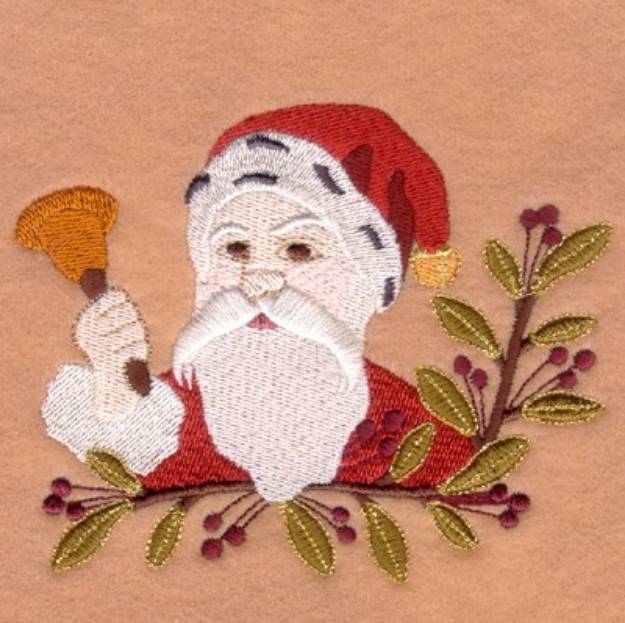Picture of Bell Ringing Santa Machine Embroidery Design