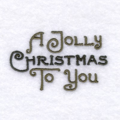 Jolly Christmas Machine Embroidery Design